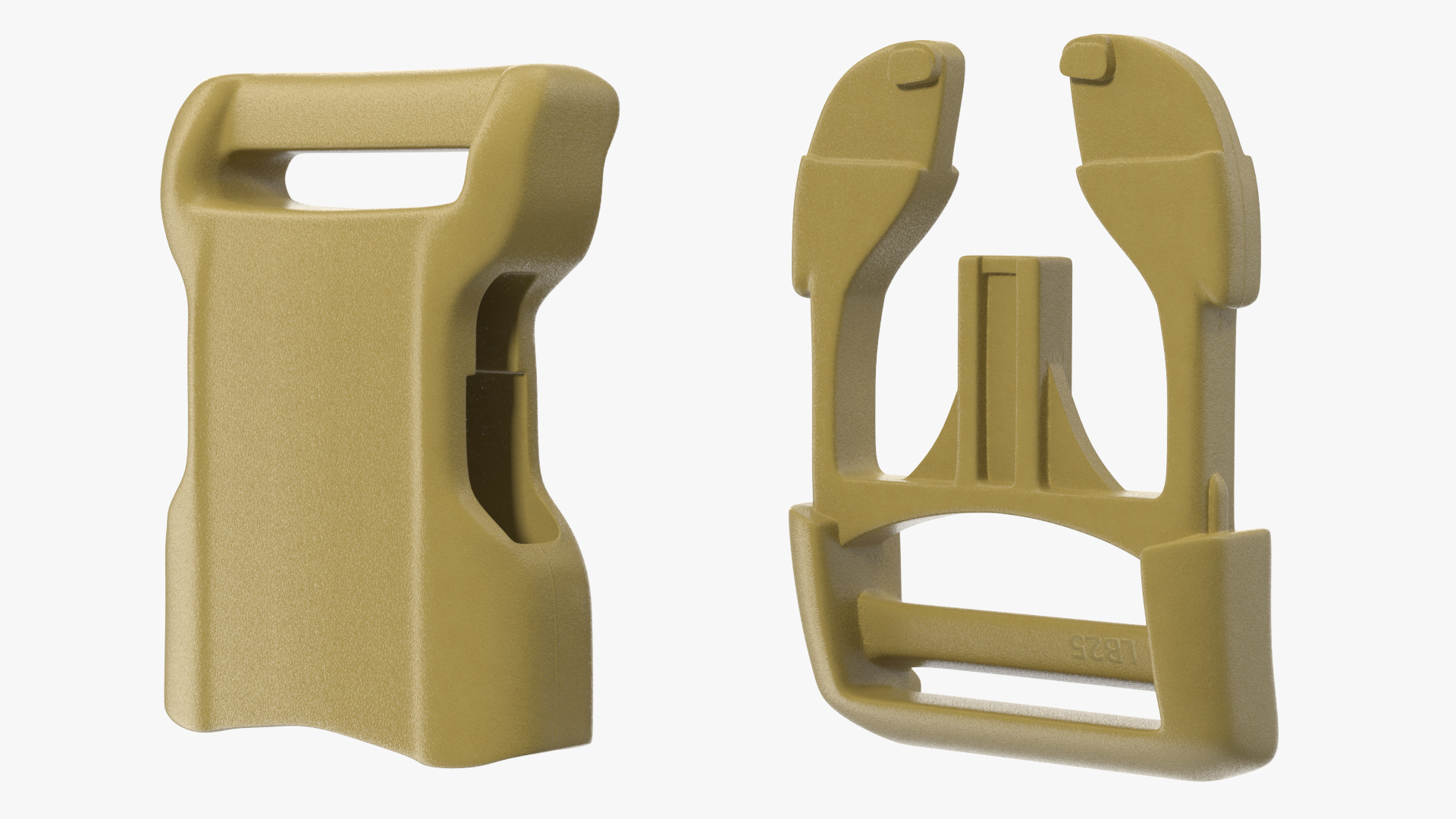 3D Contoured Side Release Plastic Buckle Khaki model