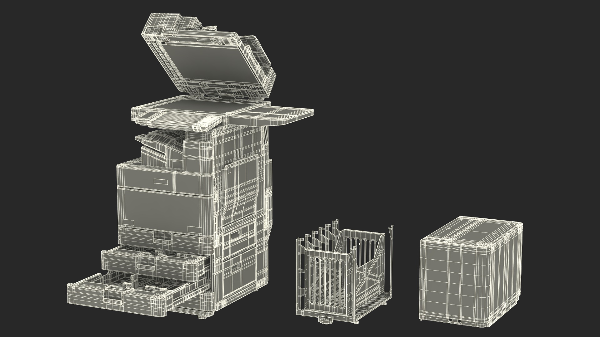 3D Laser MFP Black with Paper Deck Unit Tray