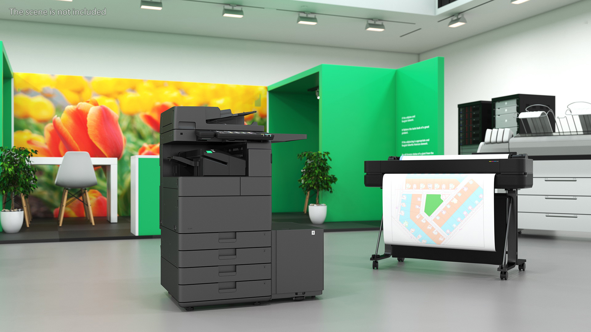3D Laser MFP Black with Paper Deck Unit Tray