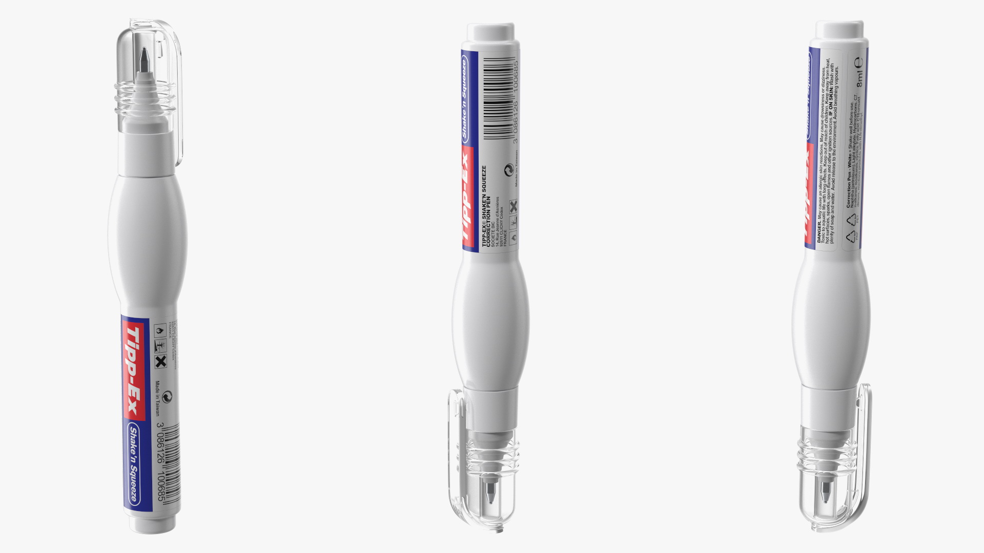 Tipp Ex Shake n Squeeze Correction Fluid Pen 3D model