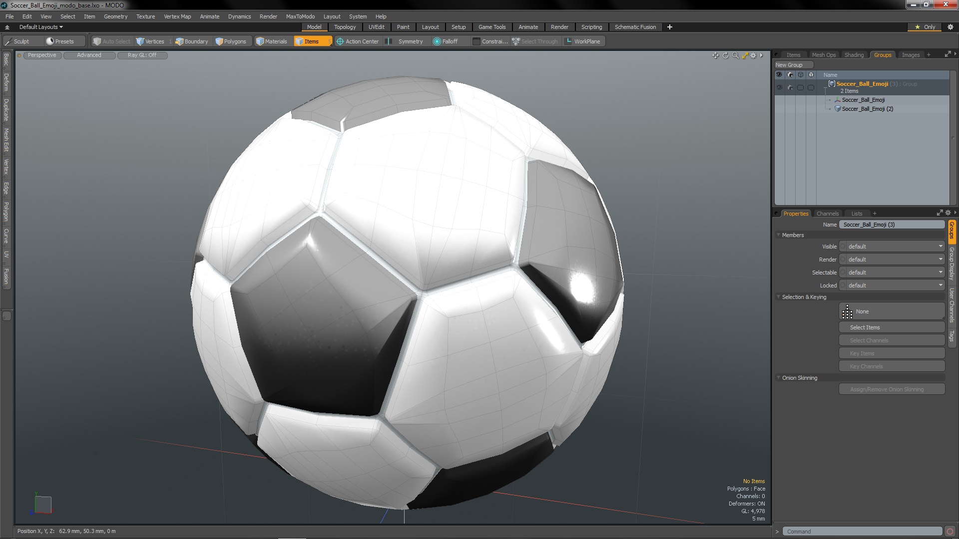Soccer Ball Emoji 3D