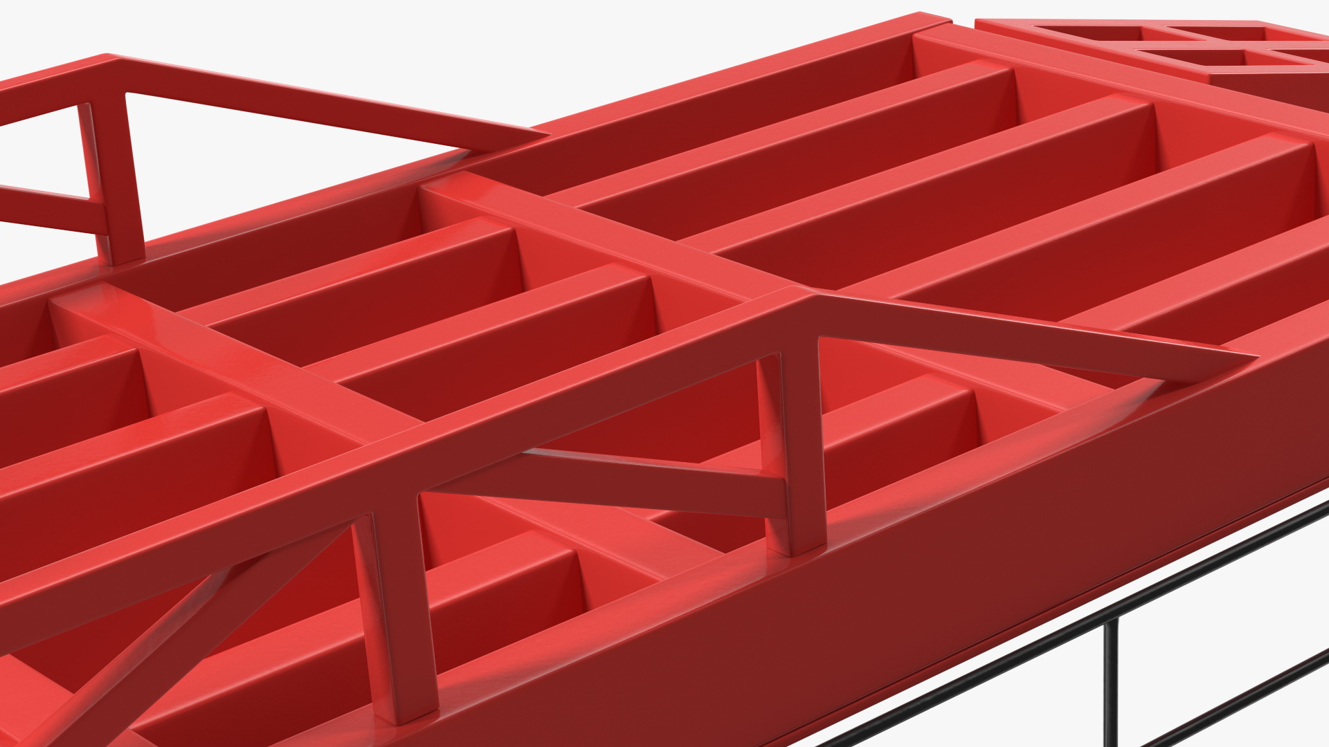 Portable Trailer Loading Ramp 3D model