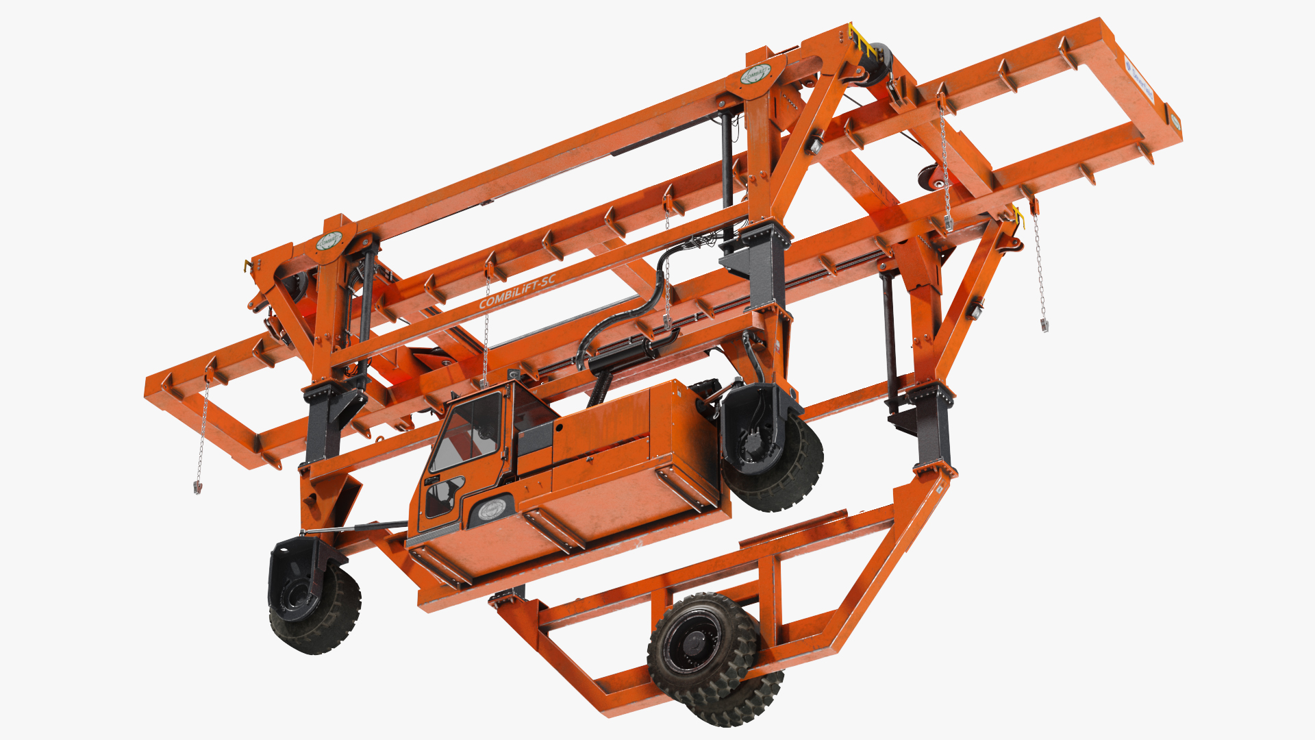 3D model Straddle Carrier Combilift SC Dirty