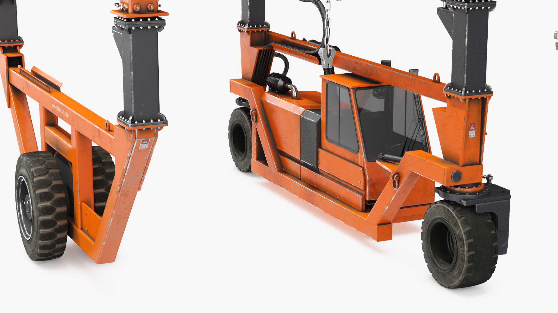 3D model Straddle Carrier Combilift SC Dirty