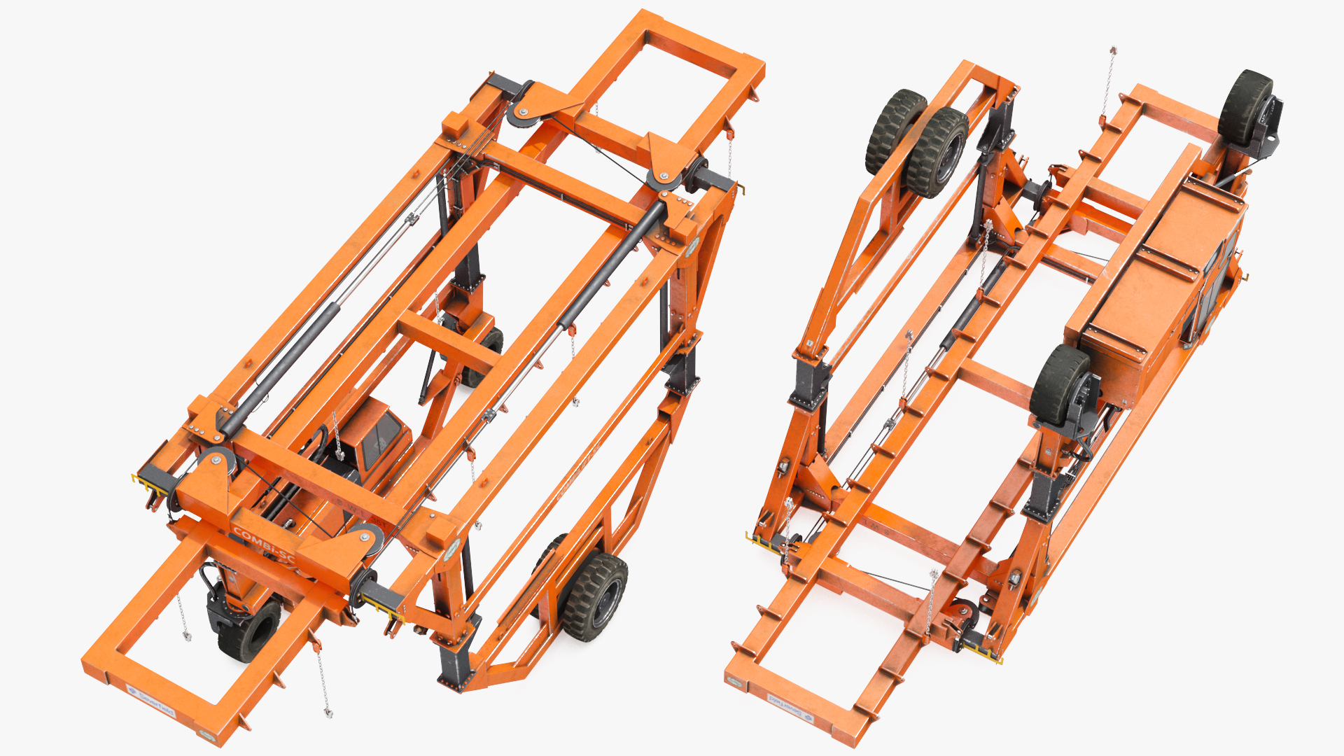 3D model Straddle Carrier Combilift SC Dirty