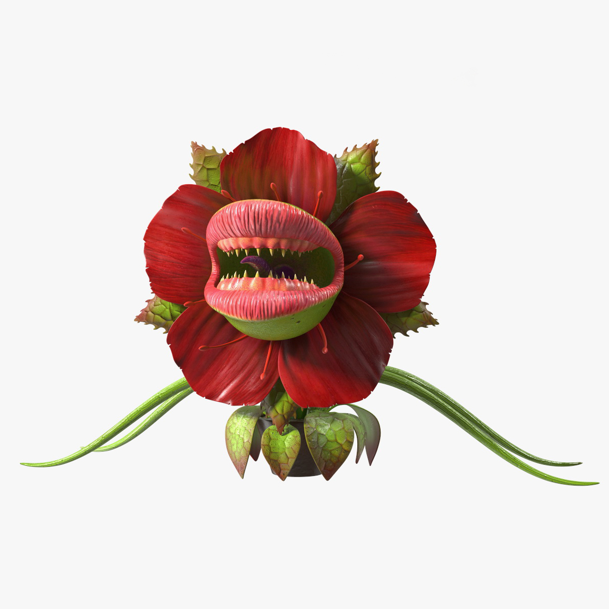 Halloween Monster Plant Rigged for Maya 3D model