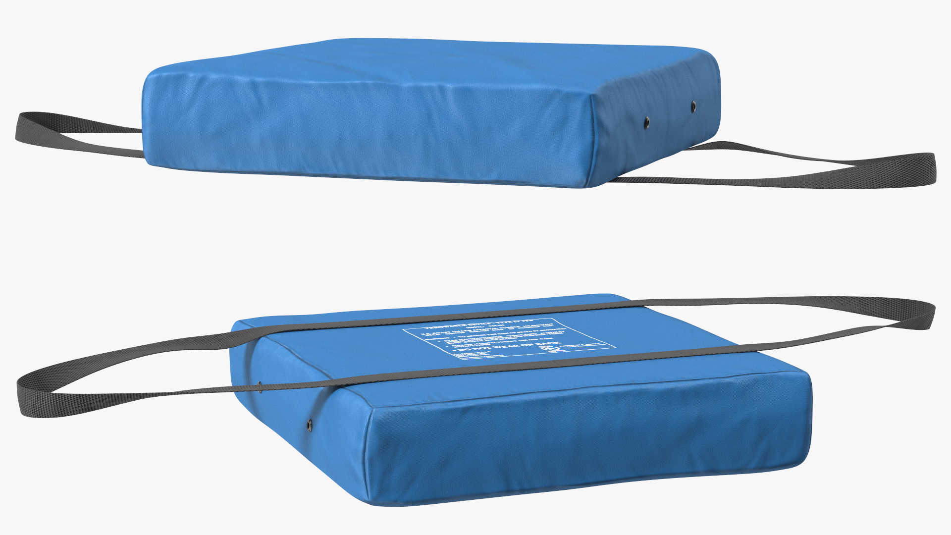 3D model Bradley Type IV Boat Cushion USCG Throwable Flotation Device