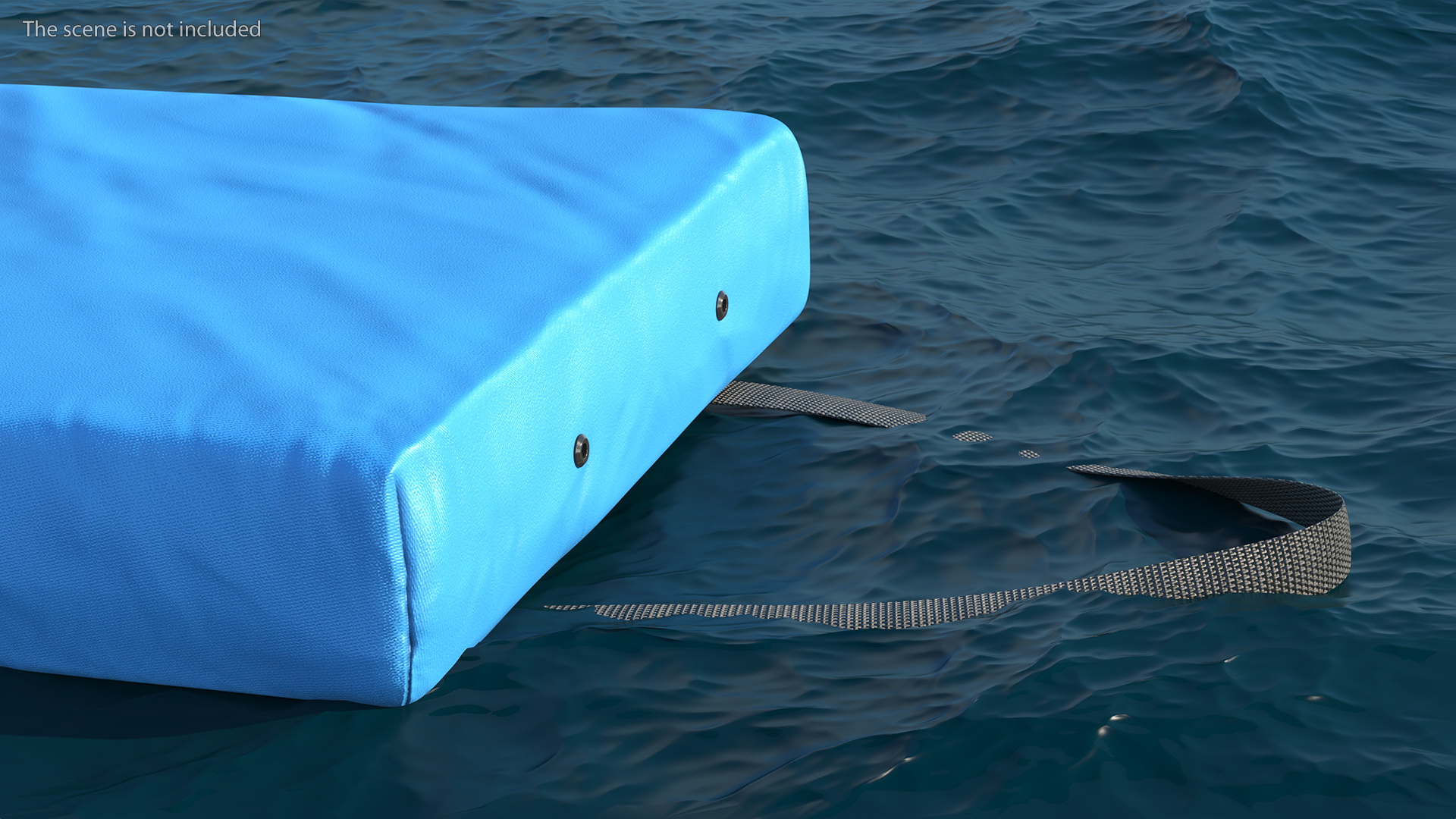 3D model Bradley Type IV Boat Cushion USCG Throwable Flotation Device