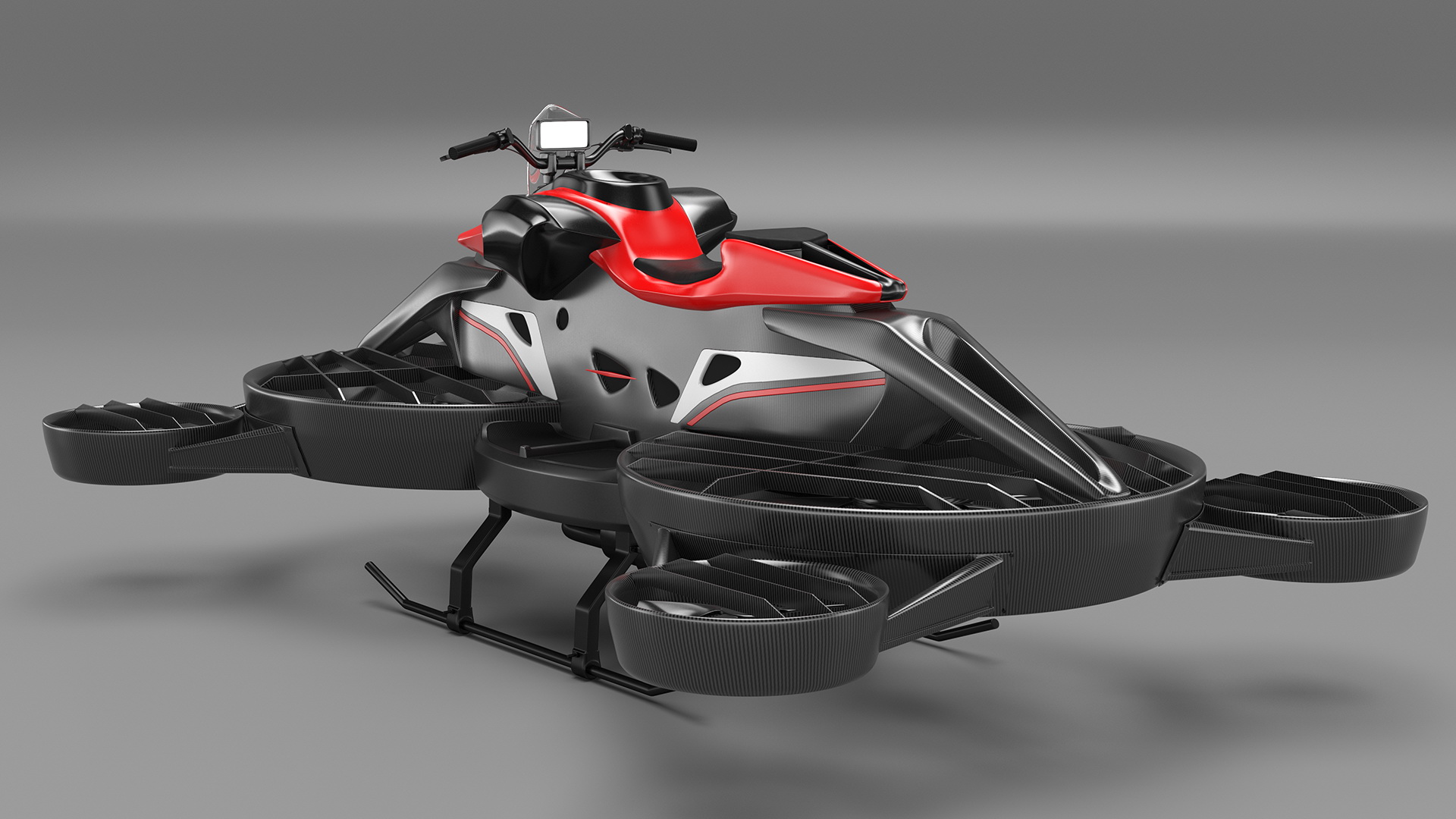 Hoverbike XTURISMO Red 3D