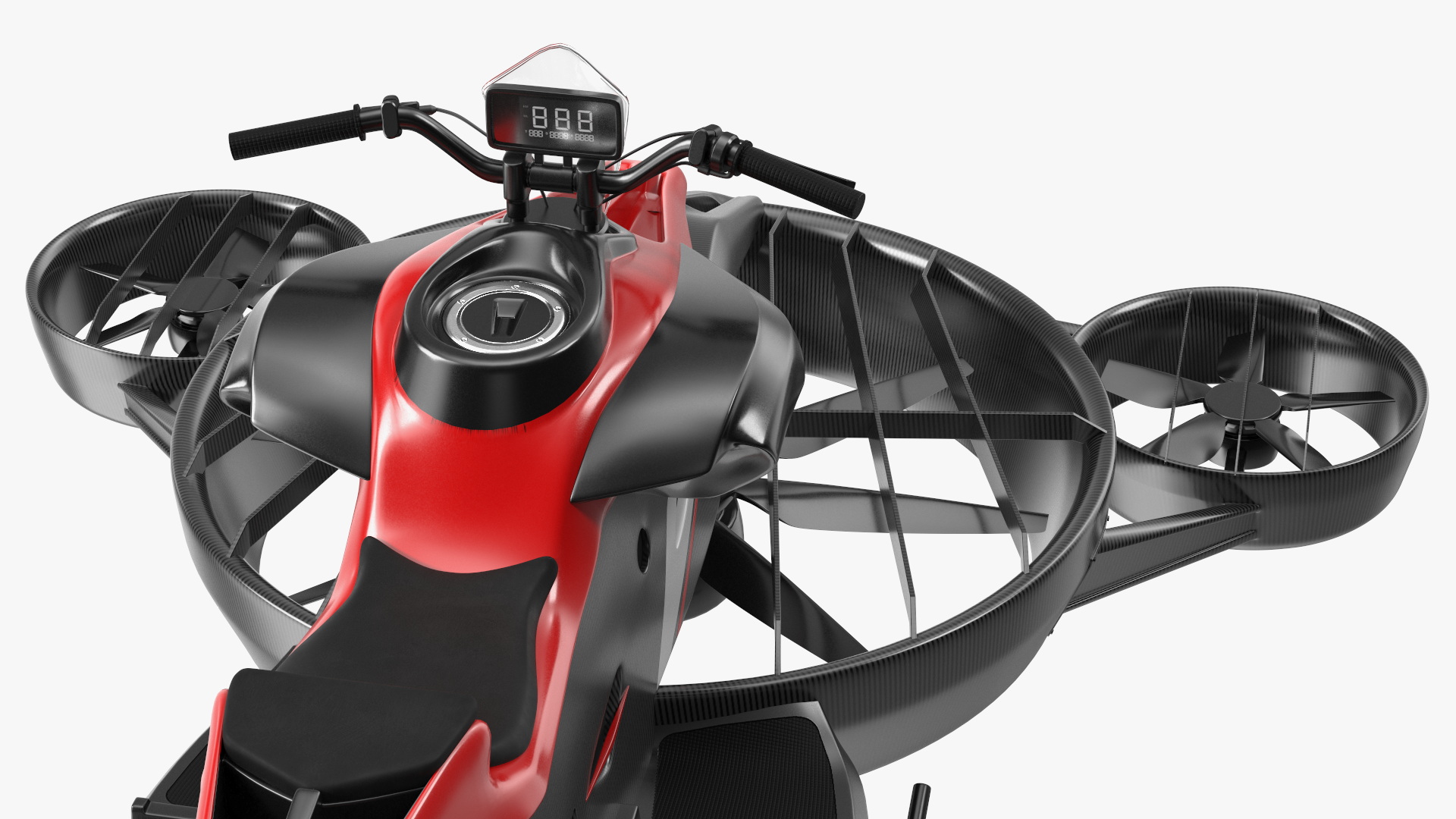 Hoverbike XTURISMO Red 3D