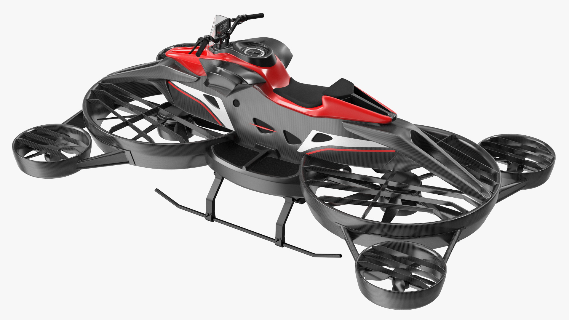Hoverbike XTURISMO Red 3D