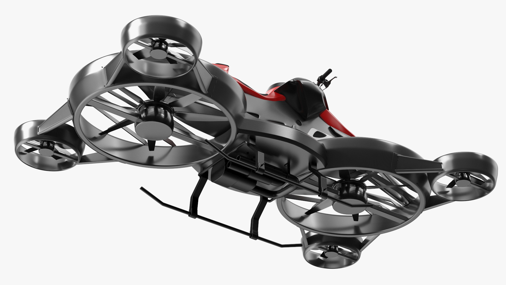 Hoverbike XTURISMO Red 3D