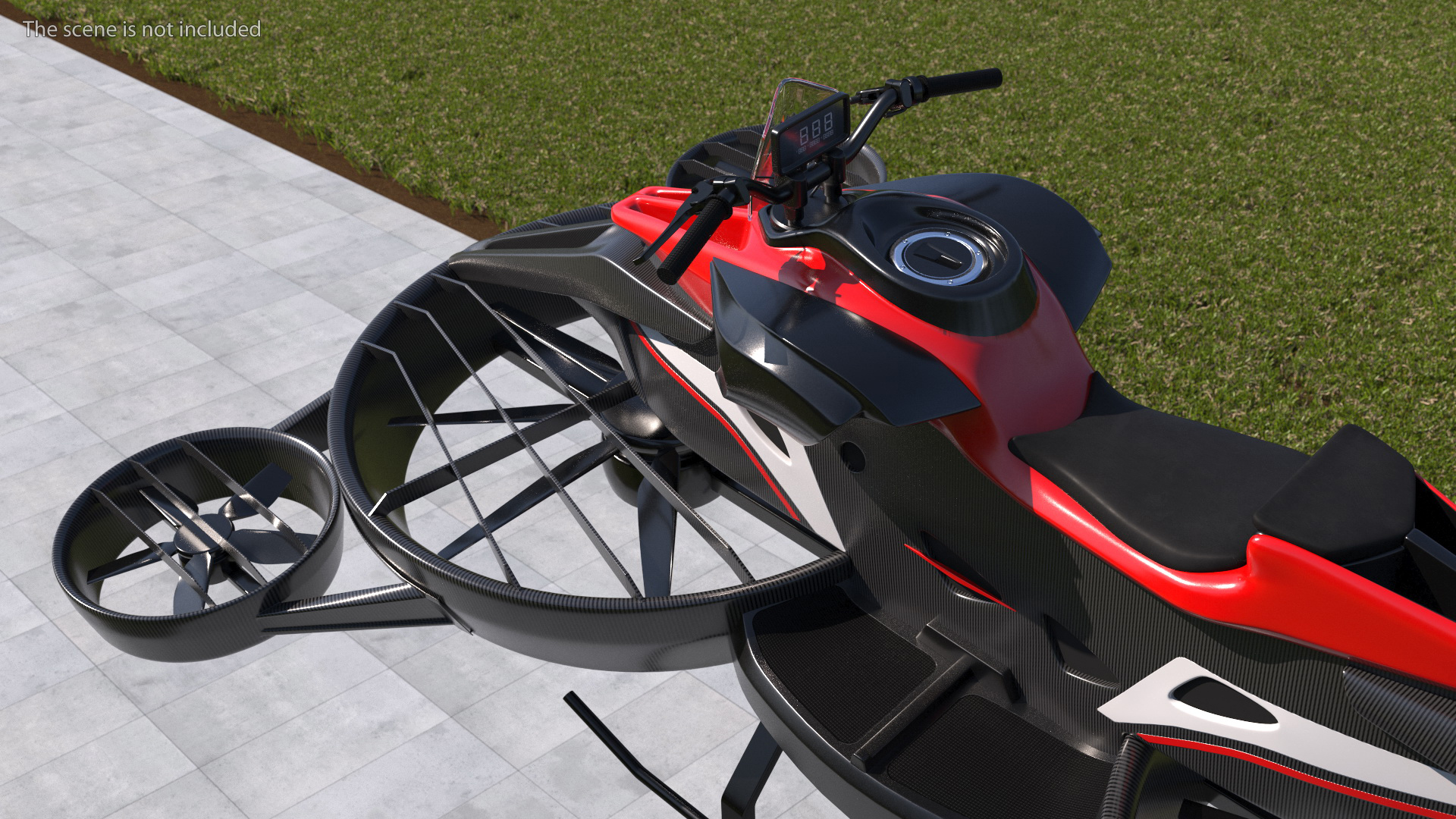 Hoverbike XTURISMO Red 3D
