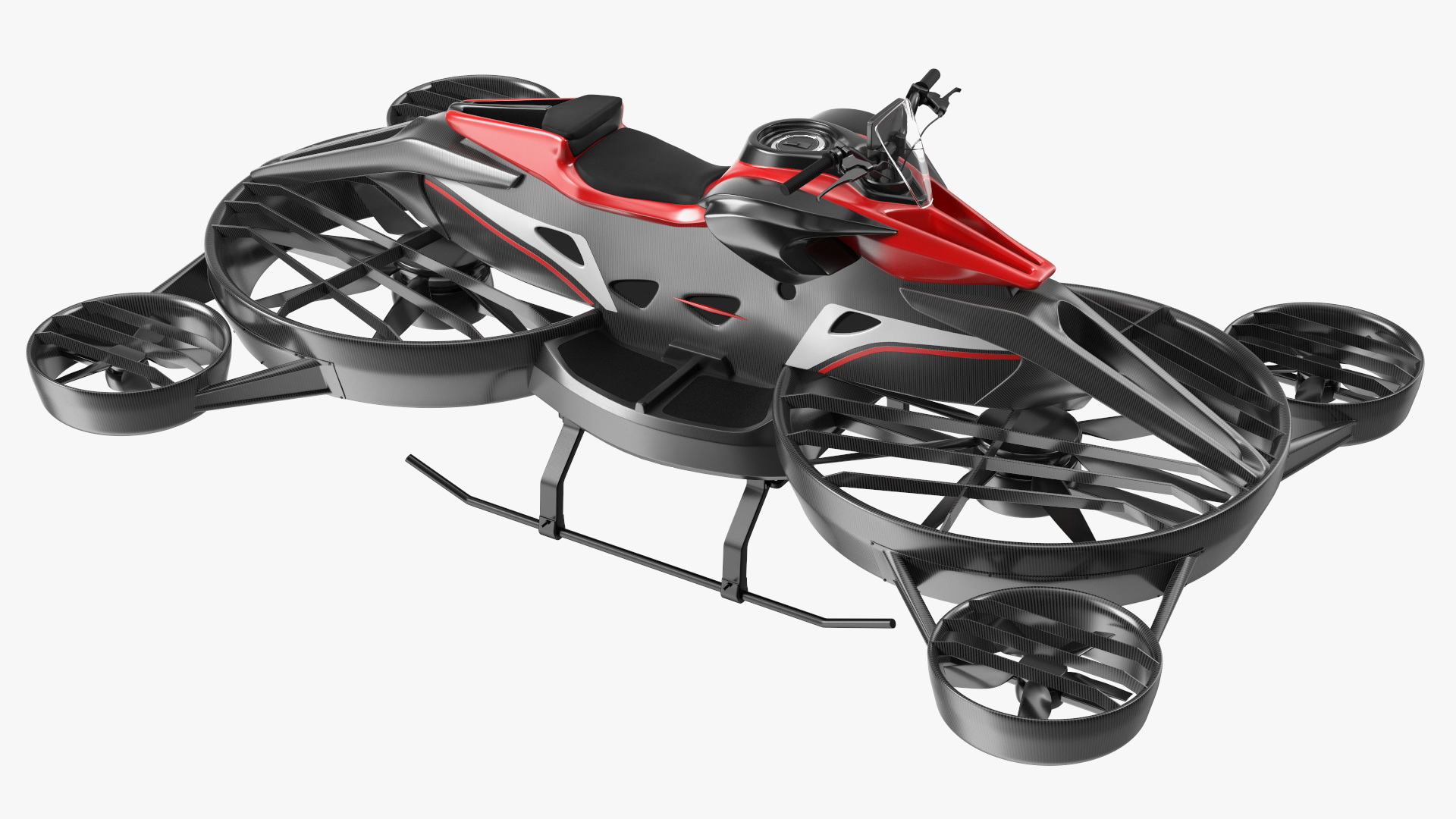 Hoverbike XTURISMO Red 3D