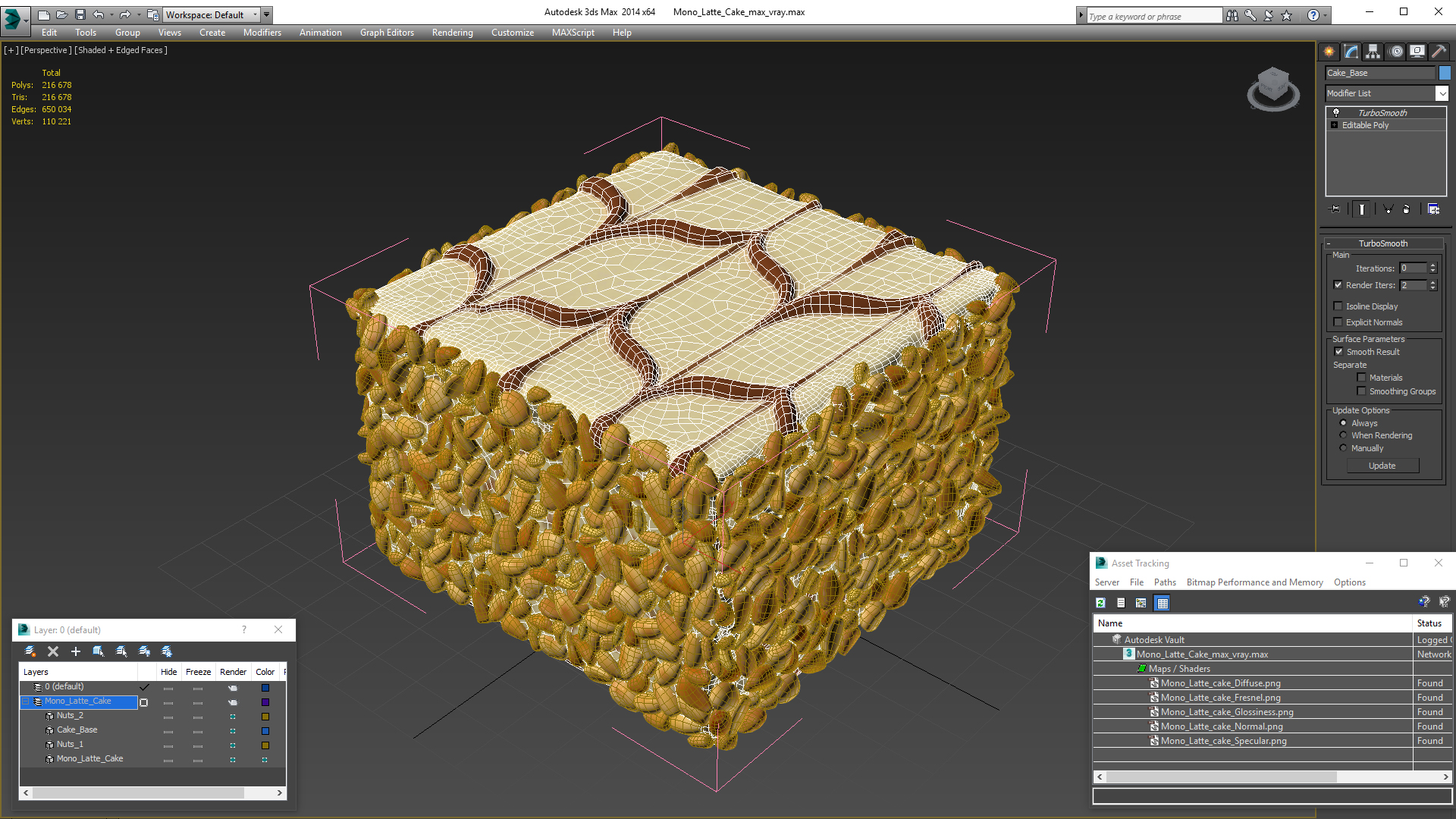 3D model Mono Latte Cake