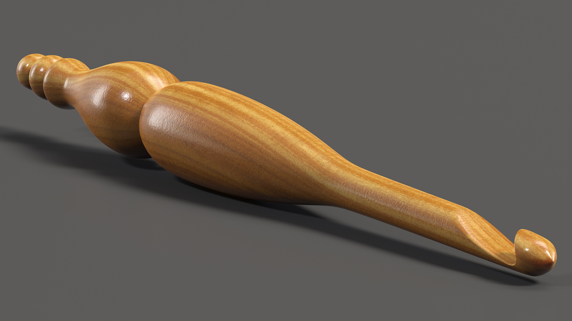 Wooden Crochet Hook 3D model