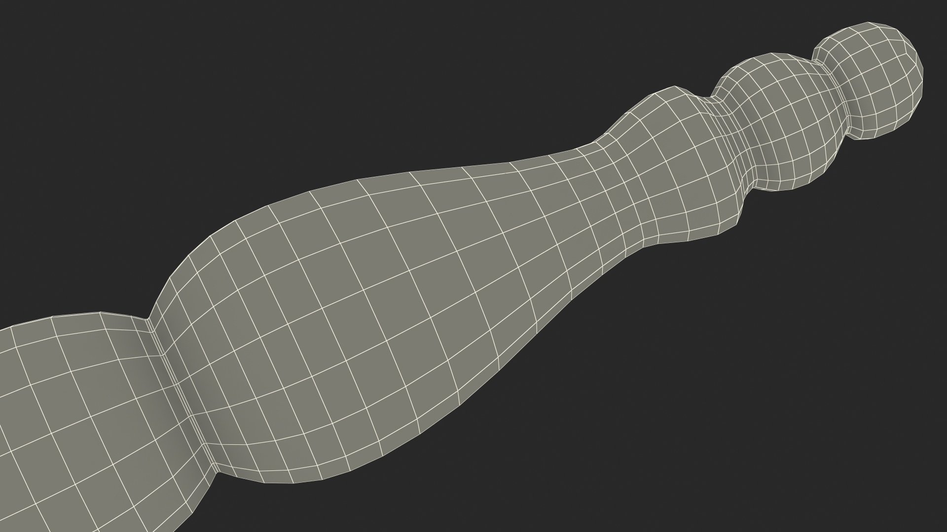 Wooden Crochet Hook 3D model