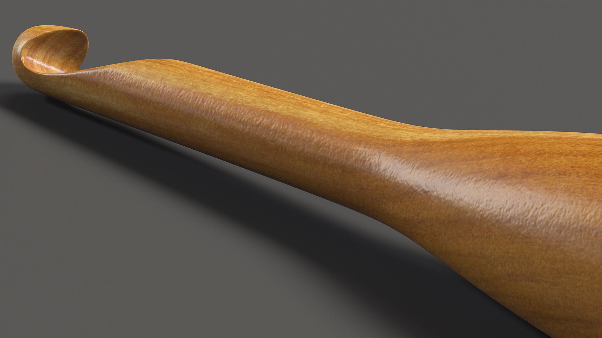 Wooden Crochet Hook 3D model