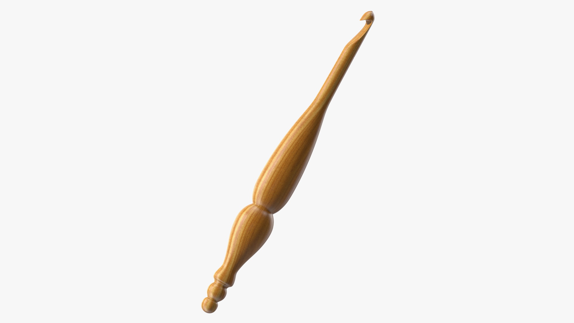 Wooden Crochet Hook 3D model