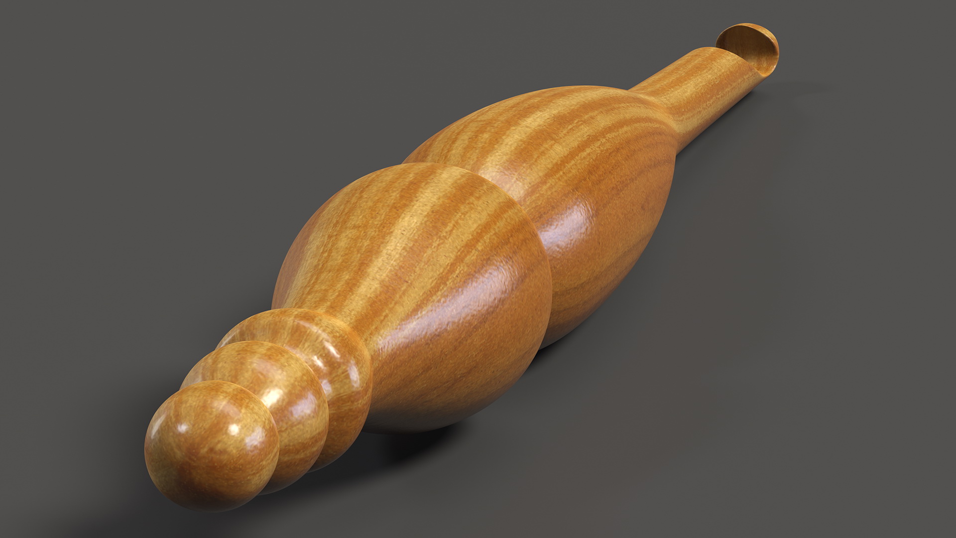 Wooden Crochet Hook 3D model
