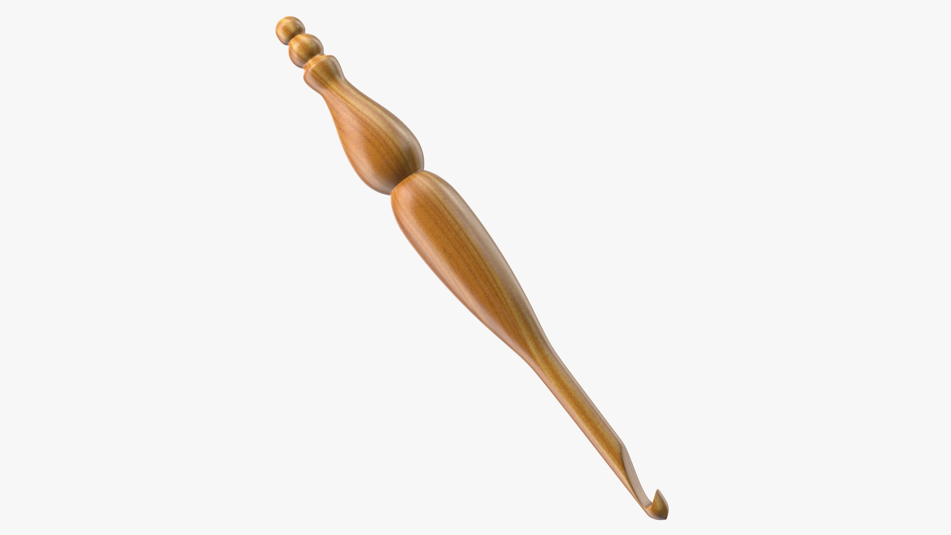 Wooden Crochet Hook 3D model
