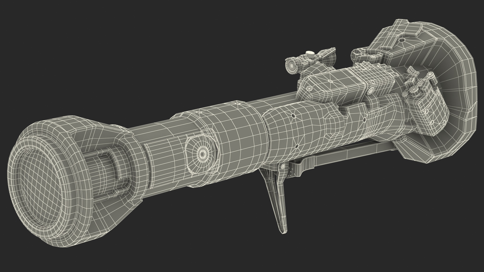 3D Anti Tank Rocket Launcher Dirty