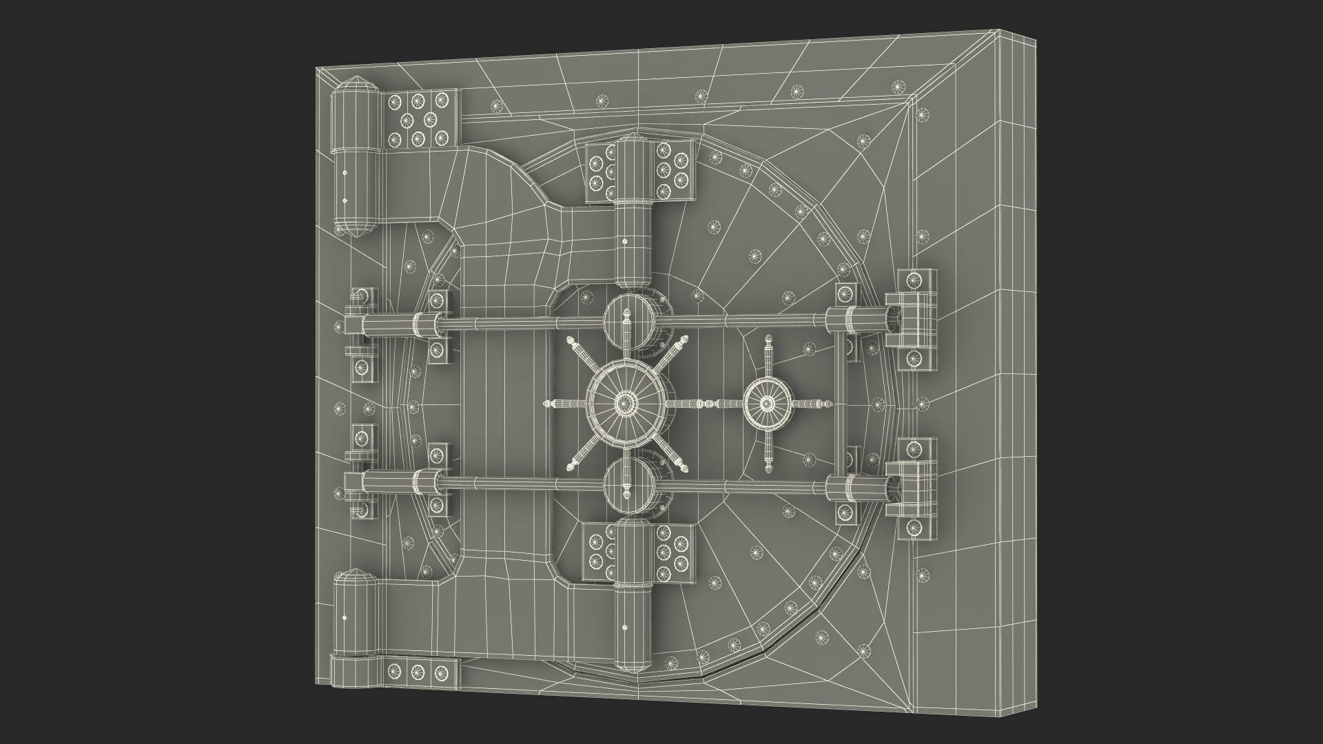 3D model Steampunk Bank Vault Door