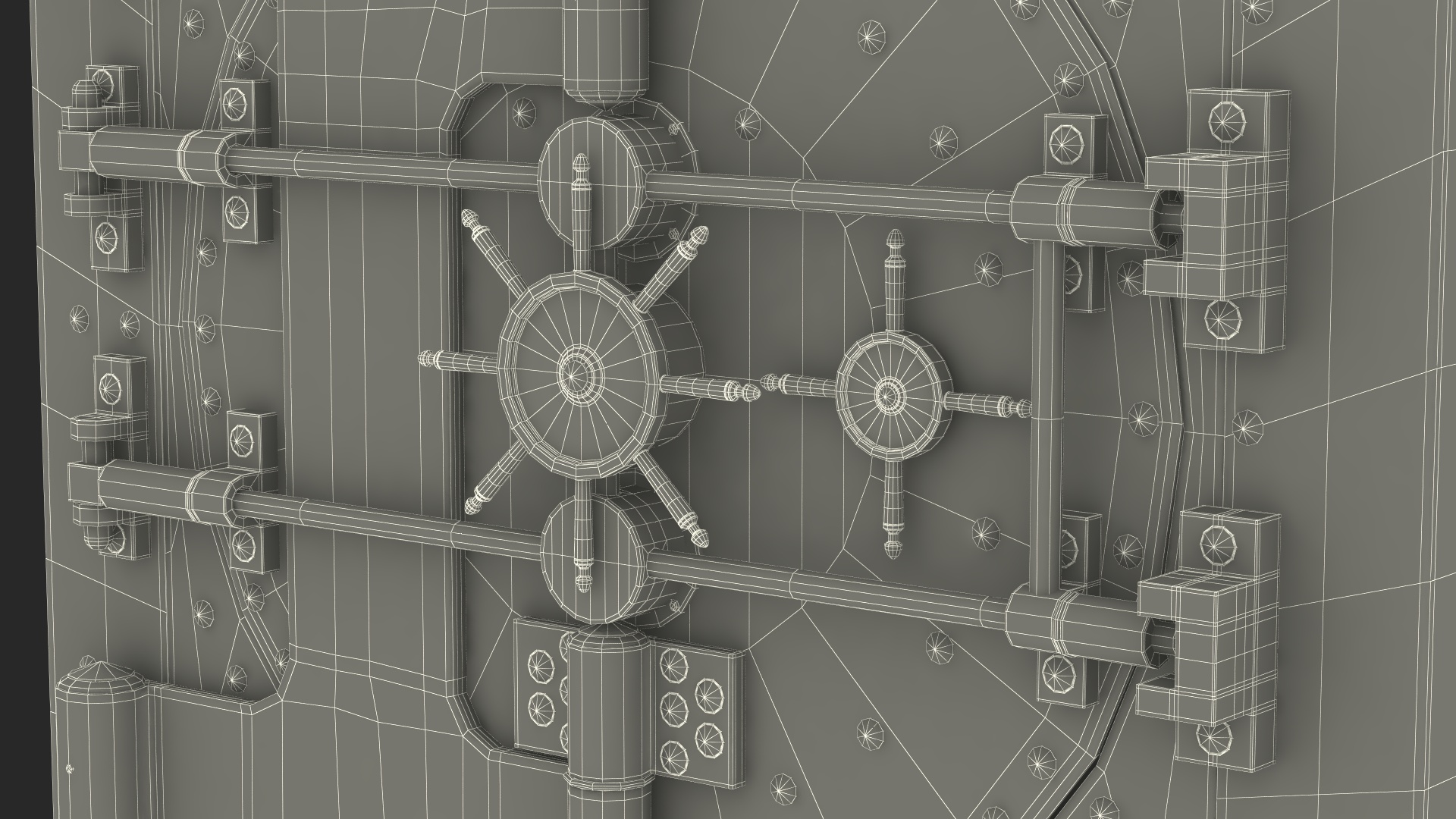3D model Steampunk Bank Vault Door