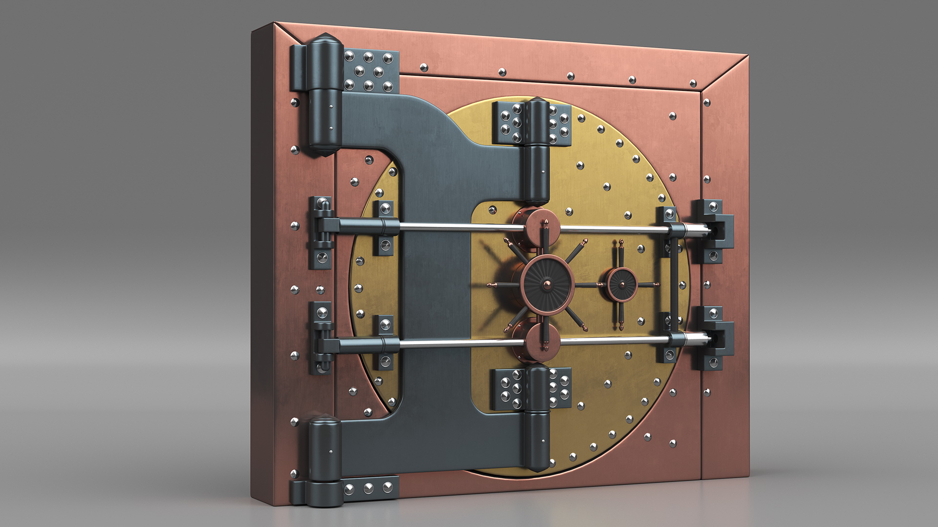 3D model Steampunk Bank Vault Door