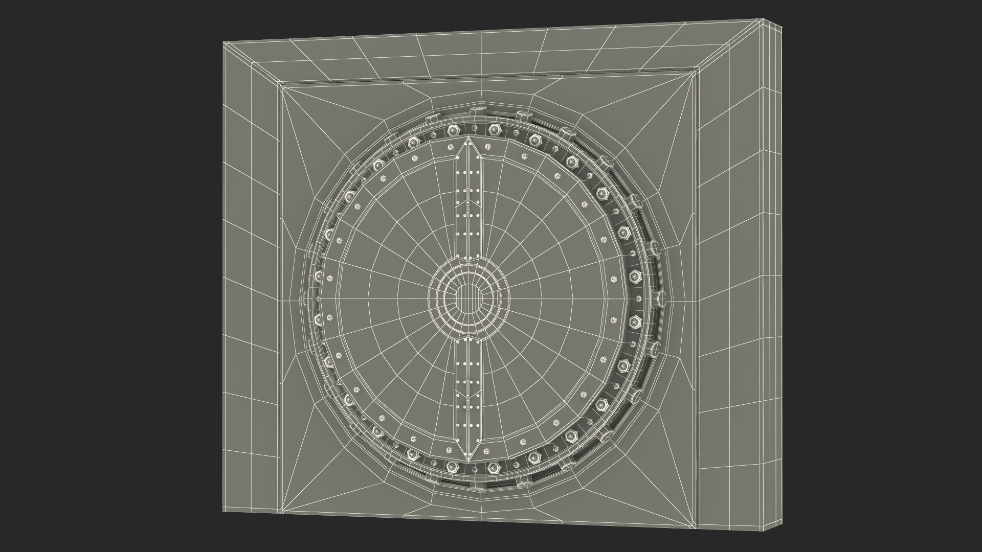3D model Steampunk Bank Vault Door