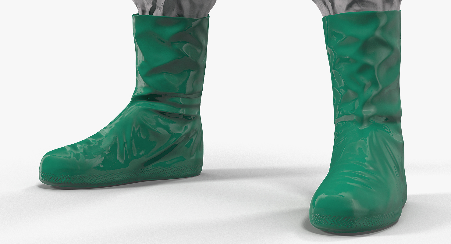 Ecological Worker Rigged 3D model