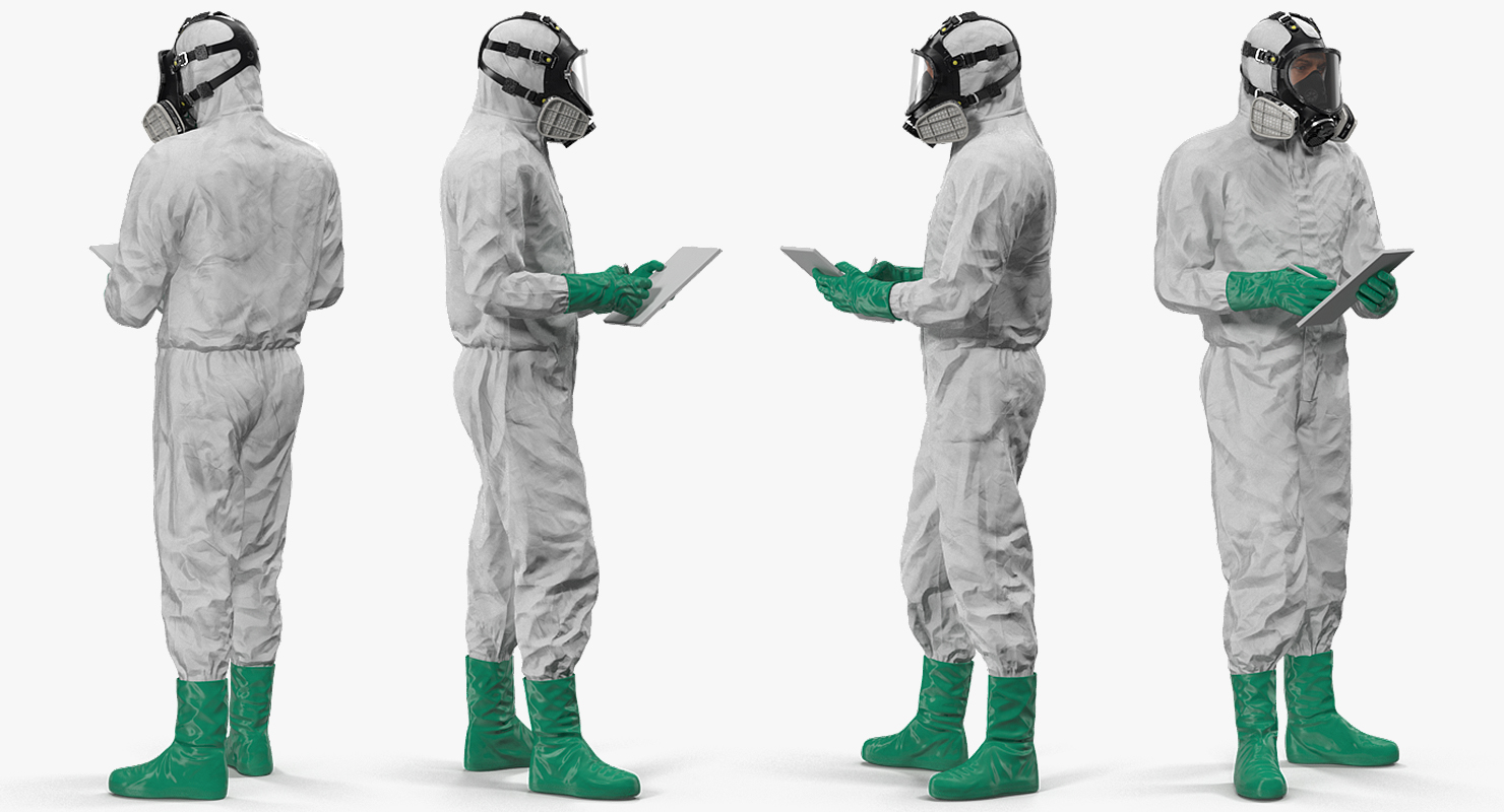 Ecological Worker Rigged 3D model
