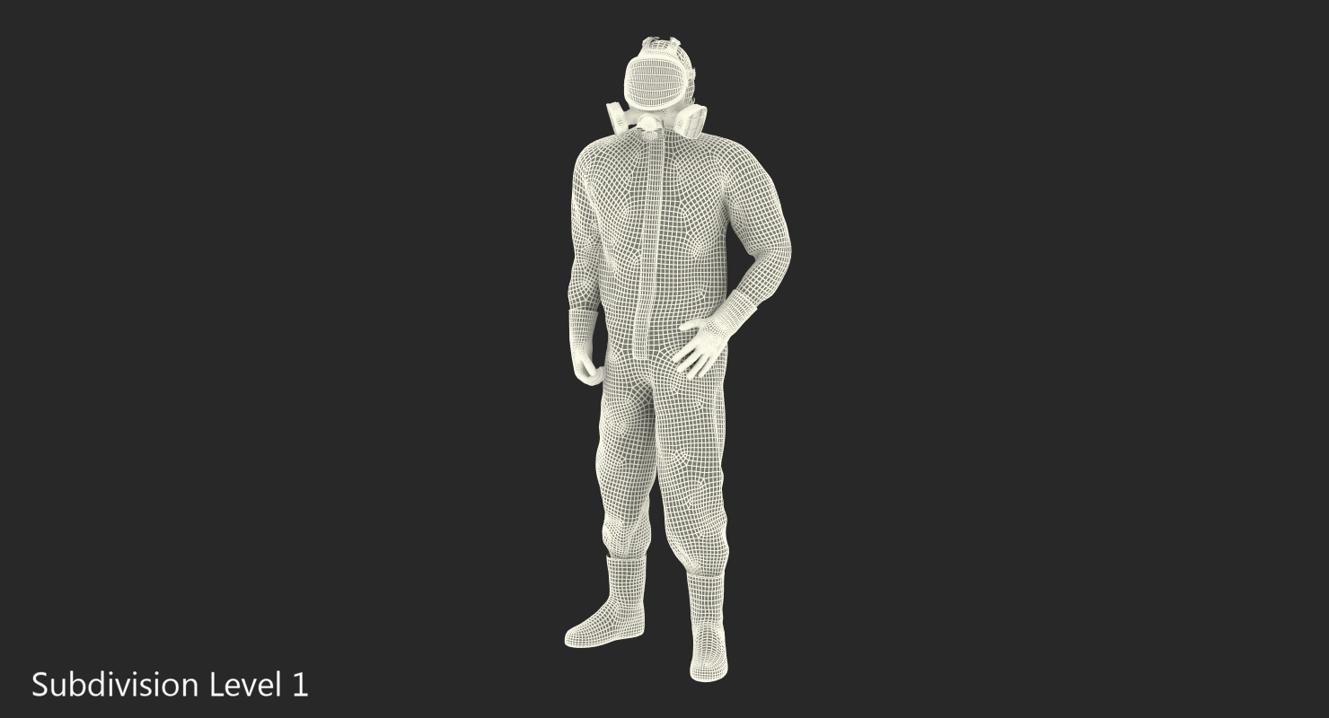 Ecological Worker Rigged 3D model