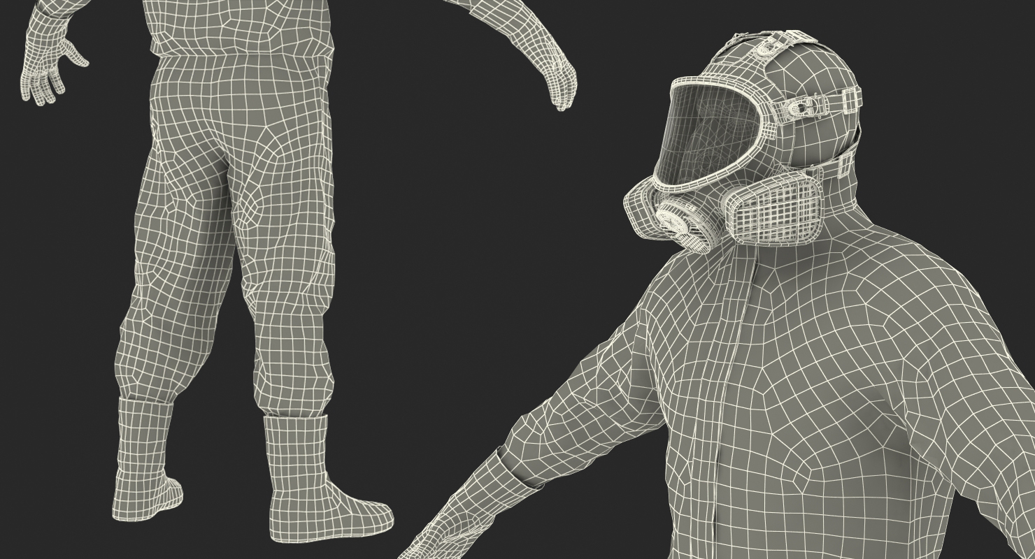 Ecological Worker Rigged 3D model