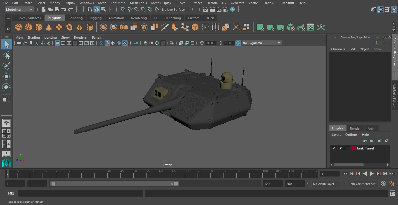 3D Tank Turret
