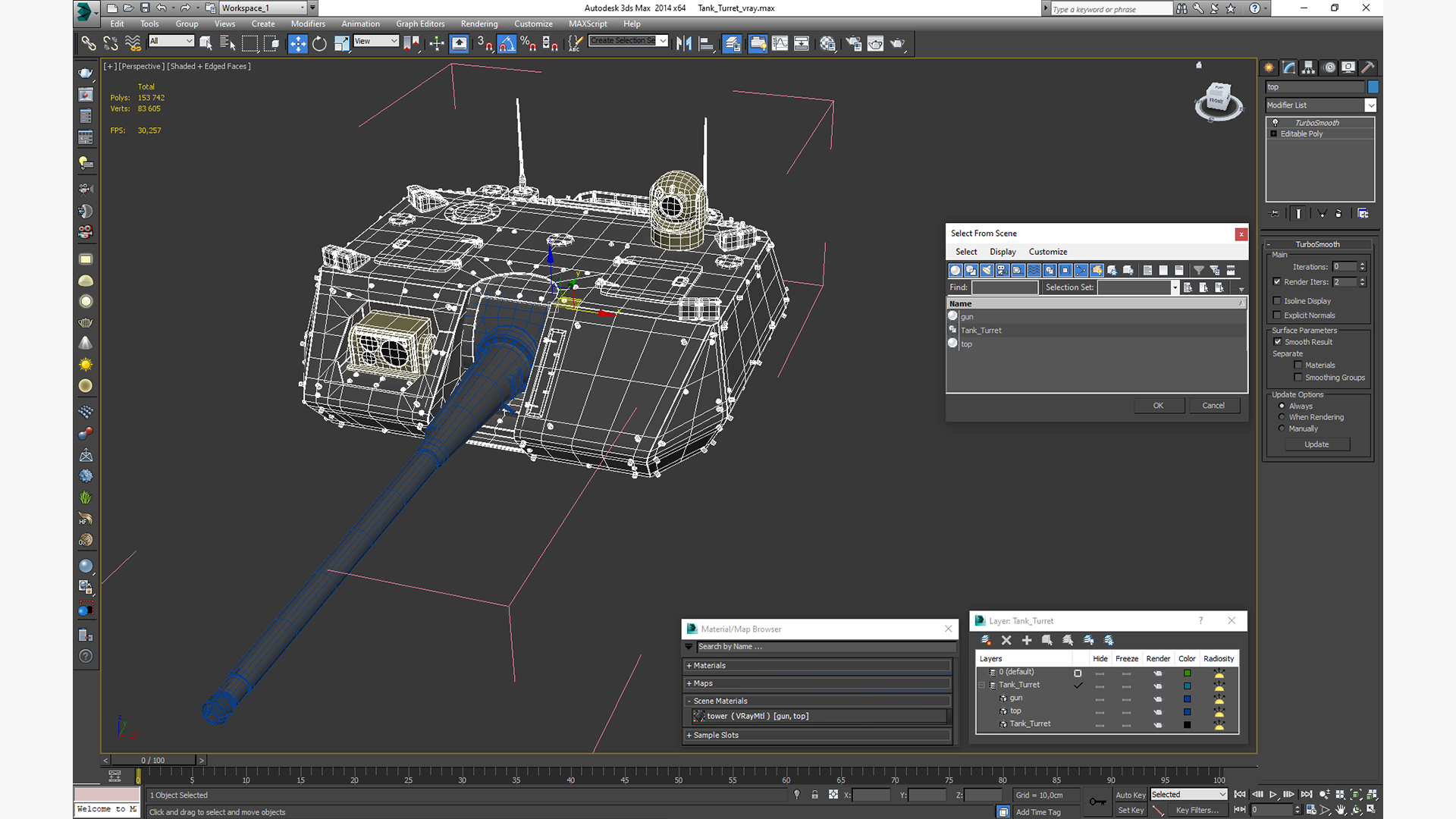 3D Tank Turret