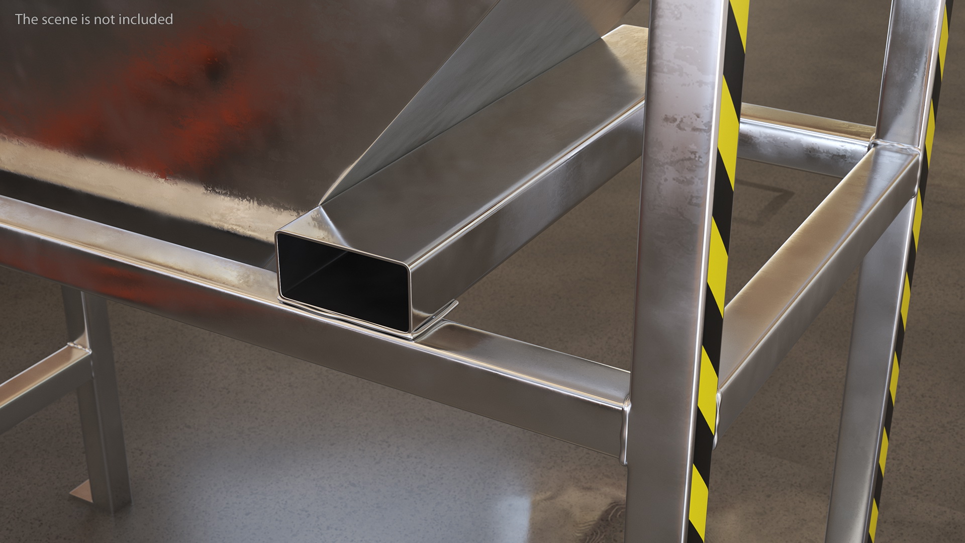 Silo Container Filling Funnel 3D model