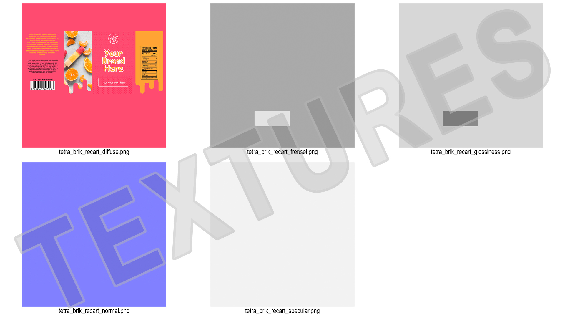 3D Rectangular Aseptic Carton Package Mockup Pink
