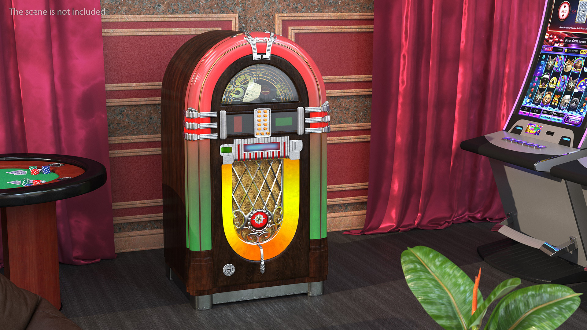 3D Vintage Jukebox Machine model