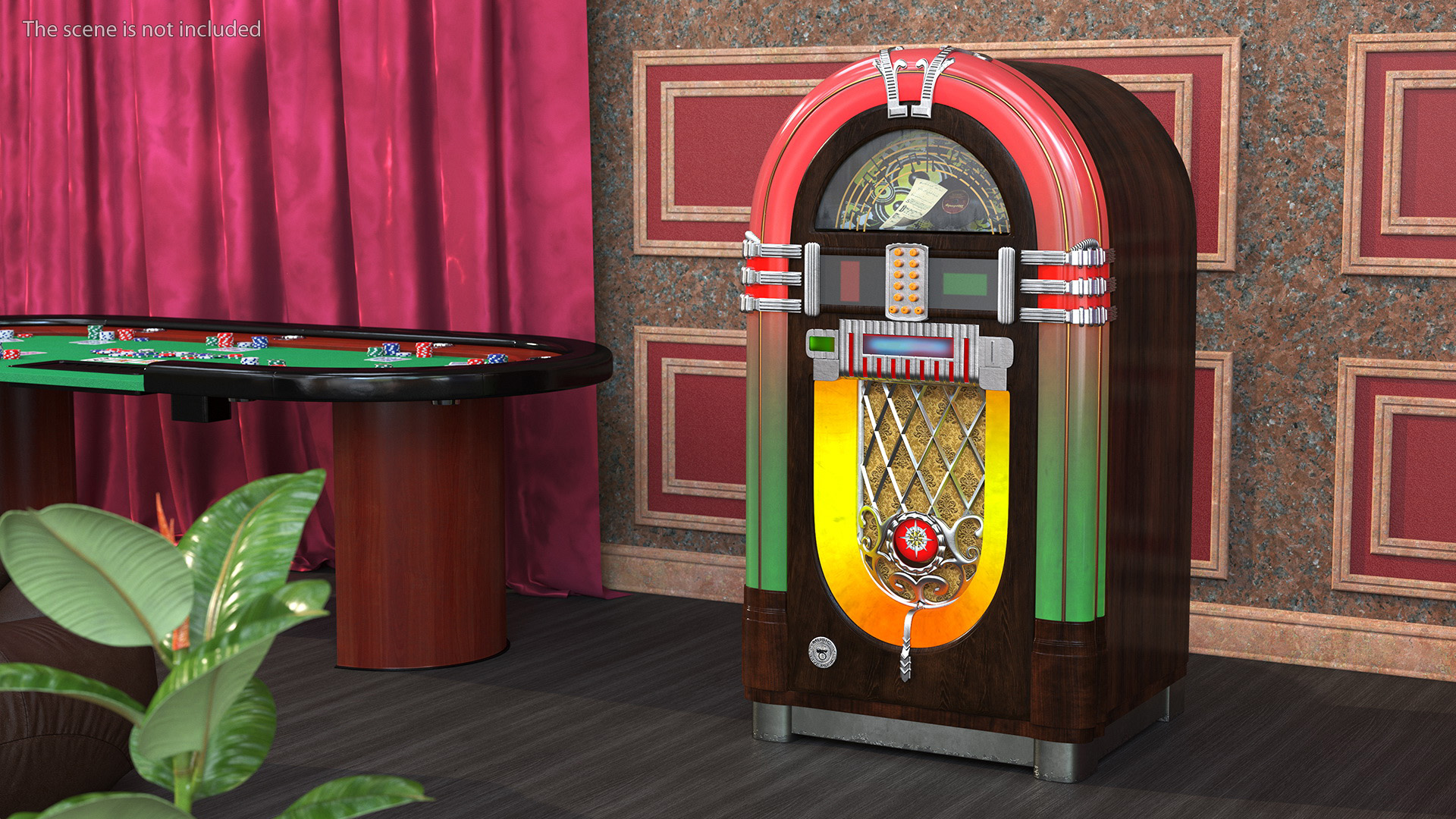 3D Vintage Jukebox Machine model
