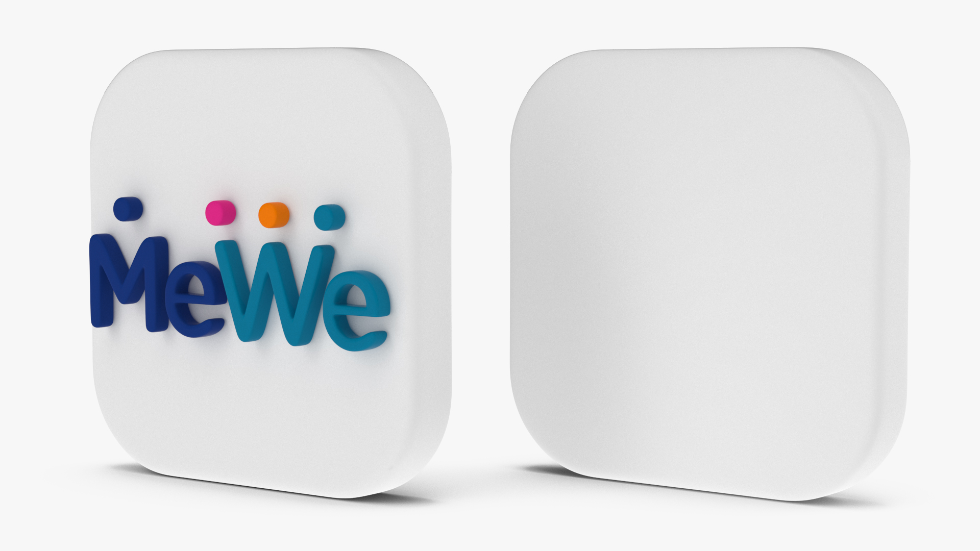 MeWe Social Media Icon 3D