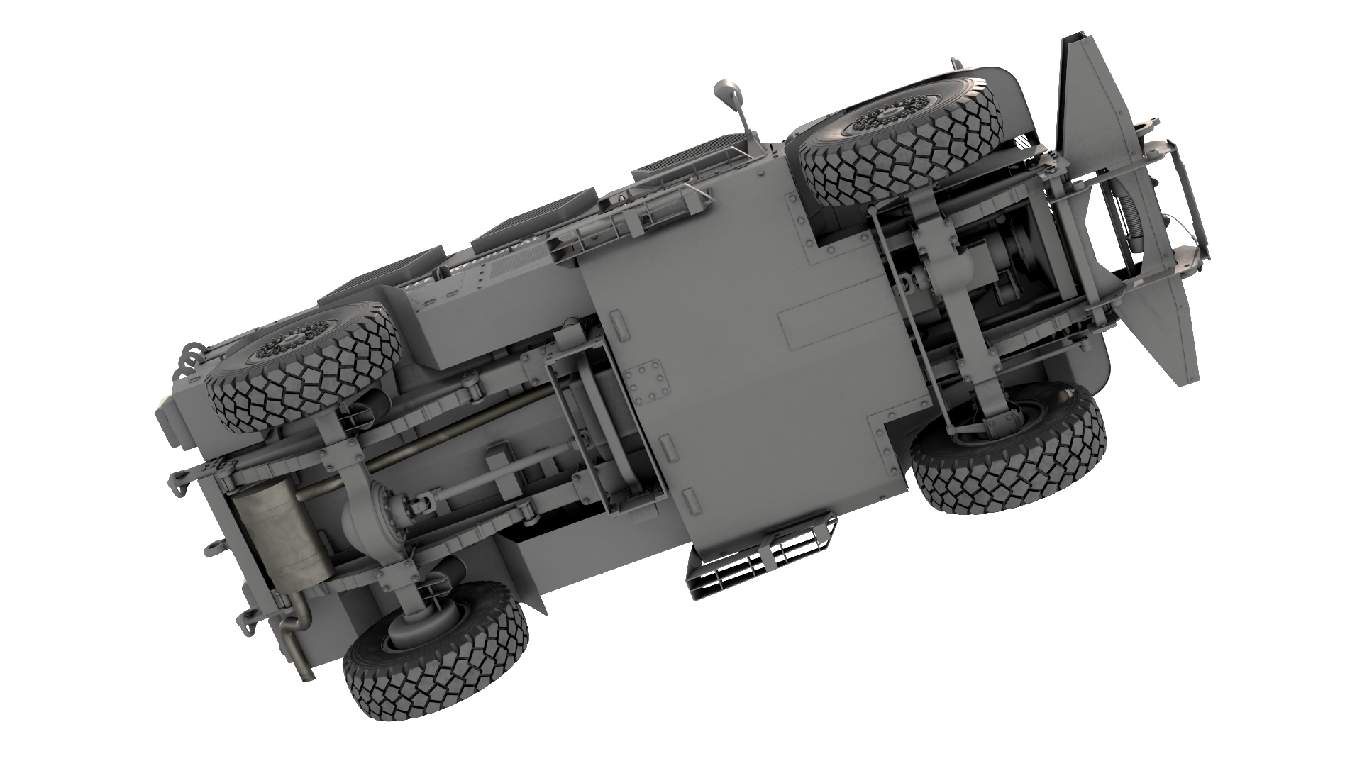 3D model SWAT Armored Vehicle Grey