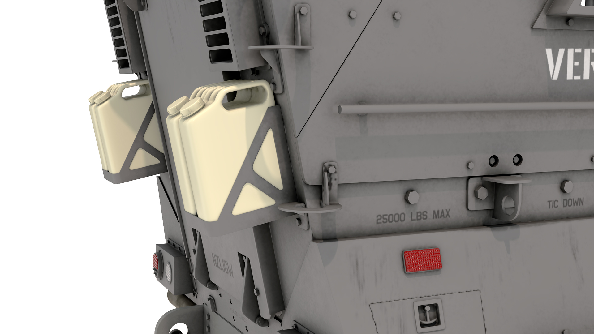 3D model SWAT Armored Vehicle Grey