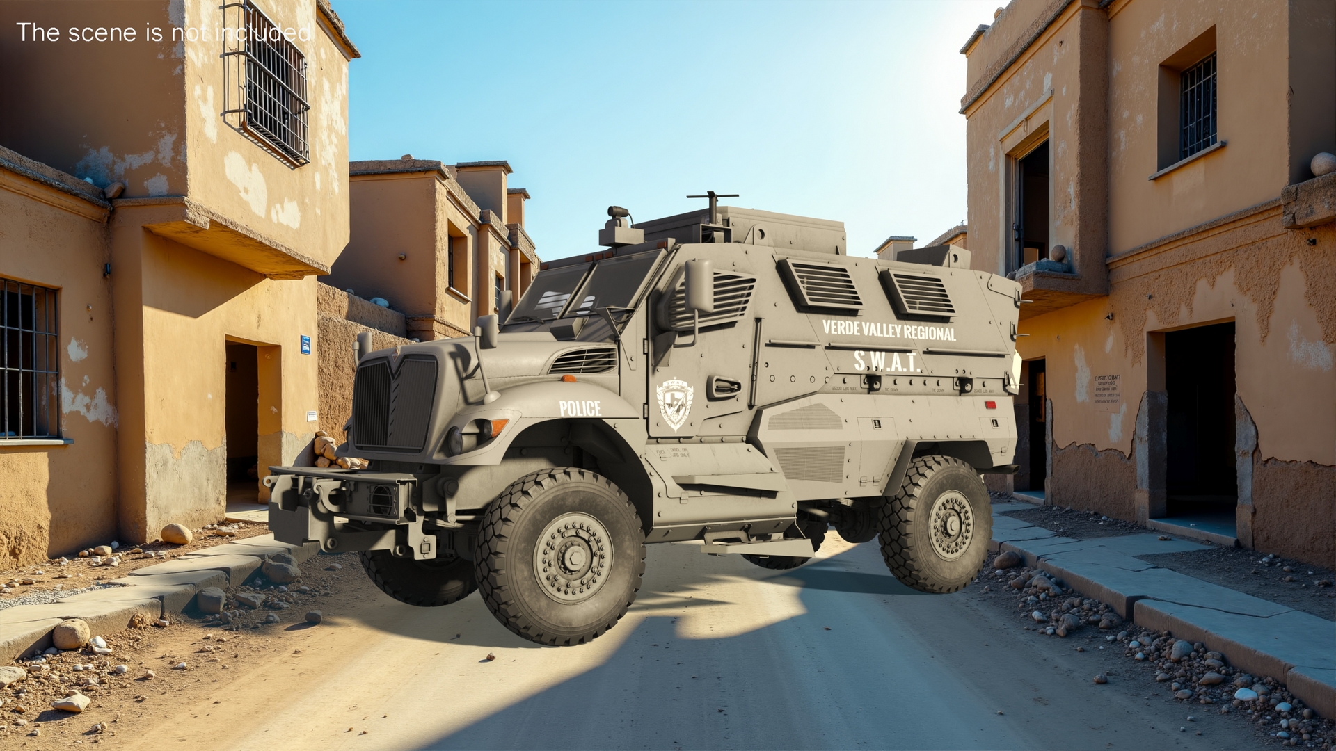 3D model SWAT Armored Vehicle Grey
