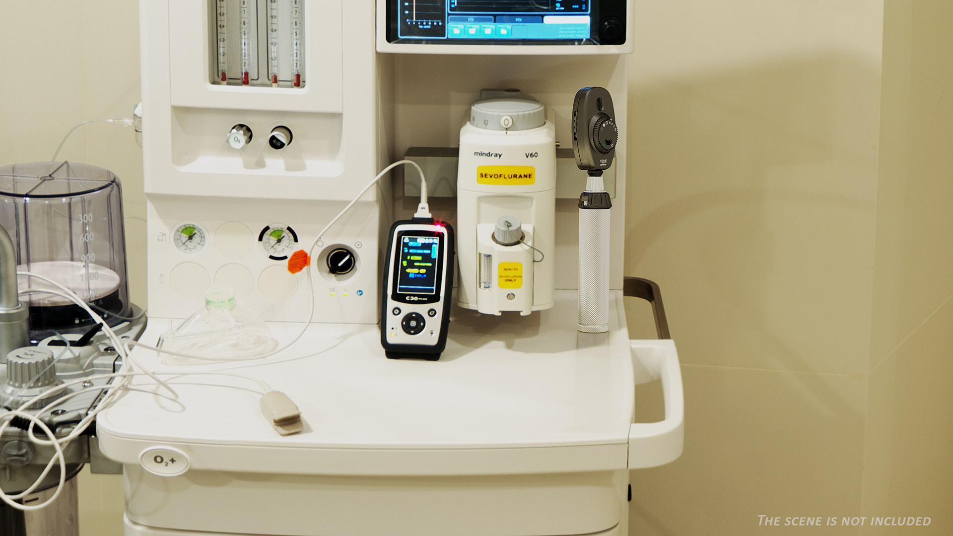 3D Heine BETA 200 LED Ophthalmoscope model