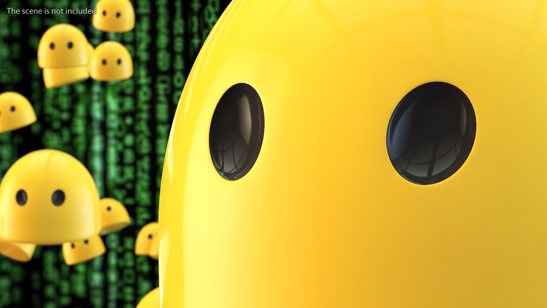 Blank Face Android Emoji 3D model