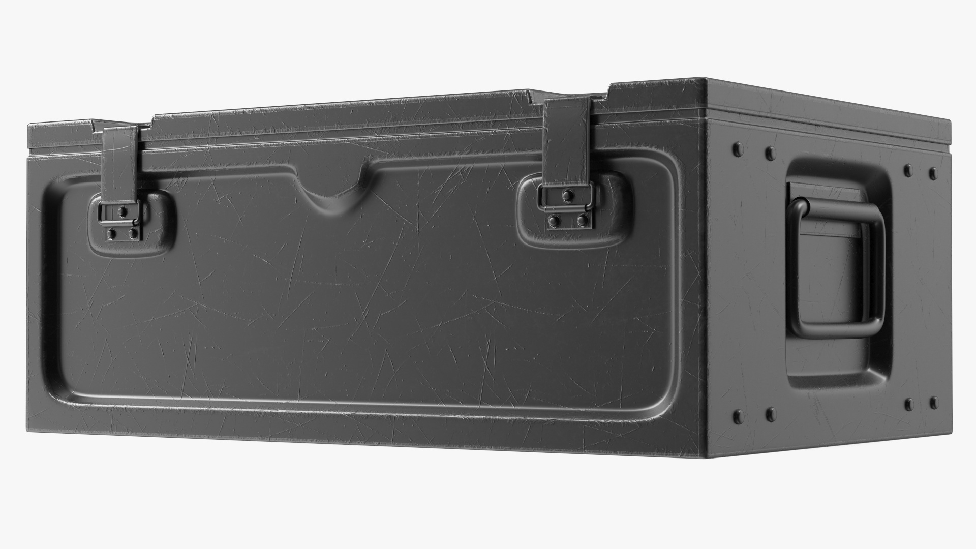3D Metal Weapon Crate model