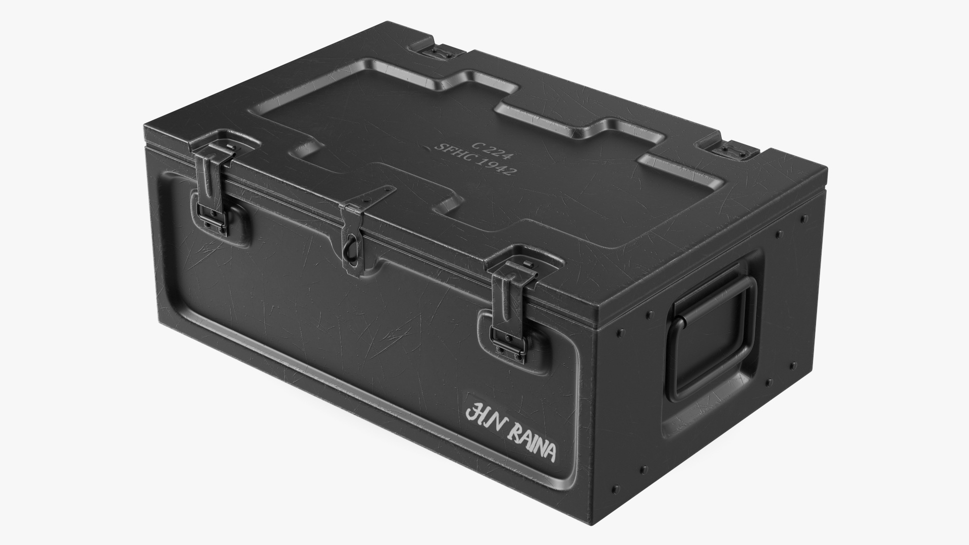 3D Metal Weapon Crate model