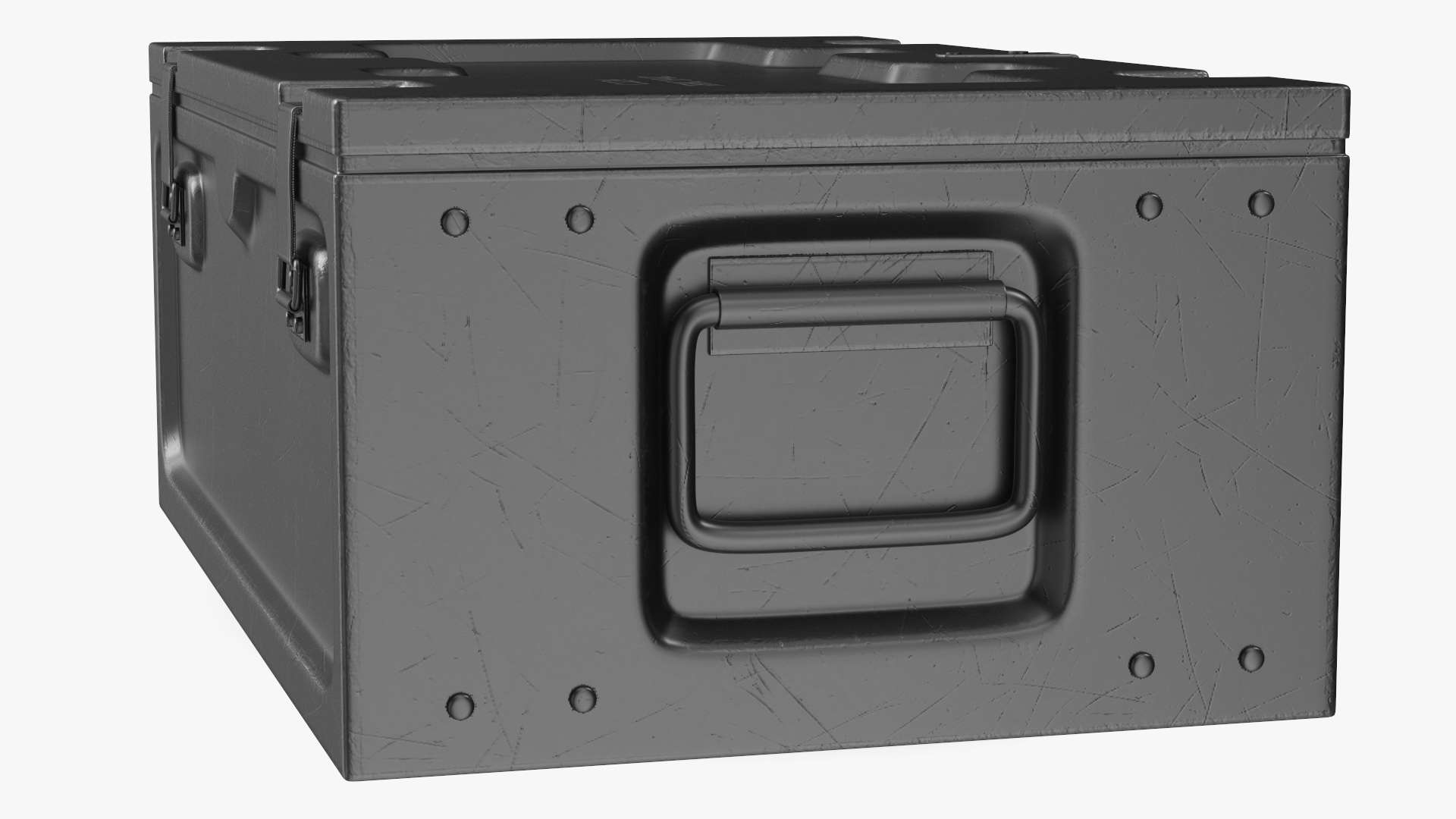 3D Metal Weapon Crate model