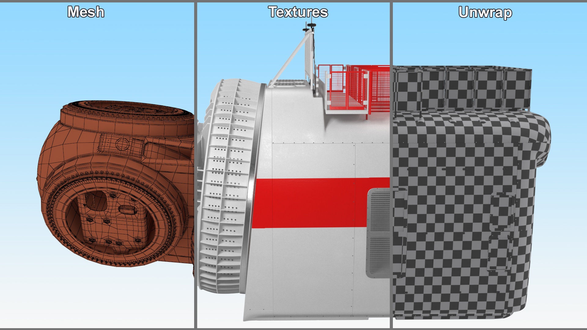 3D Nacelle for Offshore Wind Turbine model